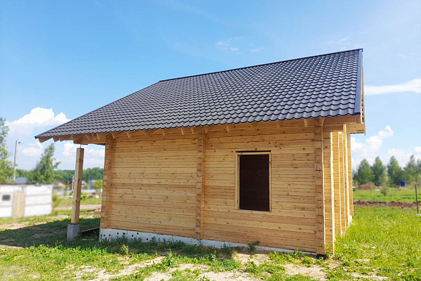 Дом из профилированного бруса. - 1.5 этажа